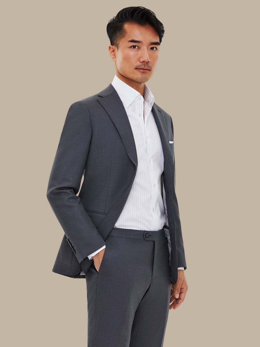 The Grey Worsted Suit — garment photograph