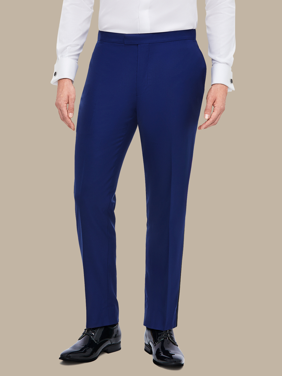 The Blue Fine Tuxedo Trousers — garment photograph