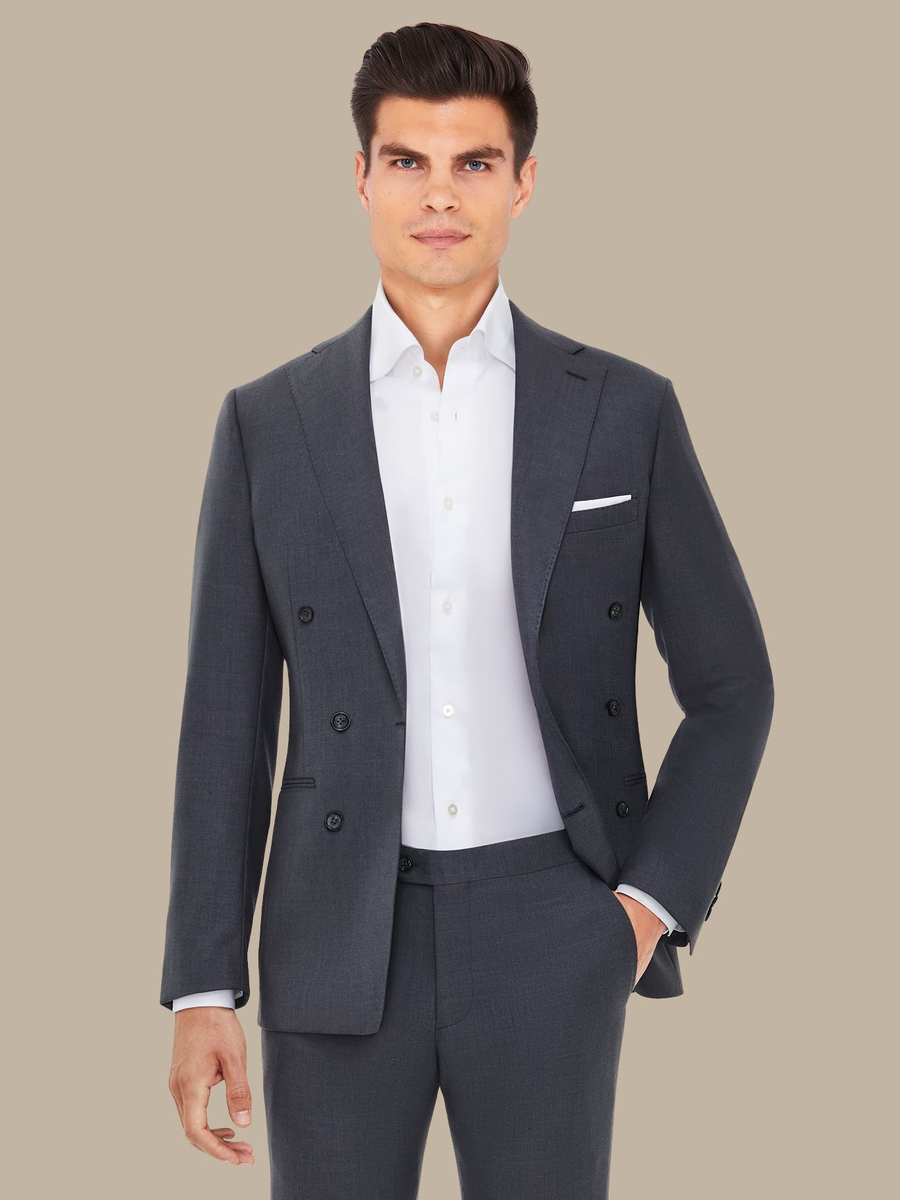 The Grey Vicuña Suit — garment photograph