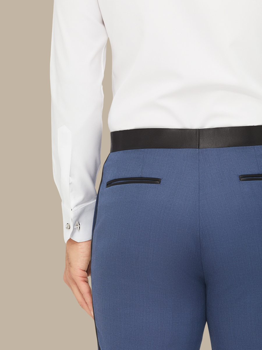 The Steel Refined Tuxedo Trousers — garment photograph