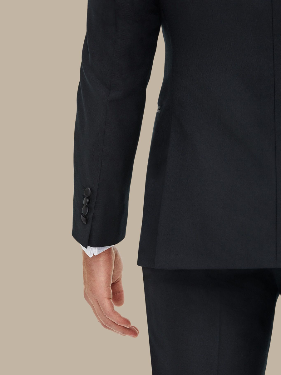 The Black Refined Dinner Jacket — garment photograph