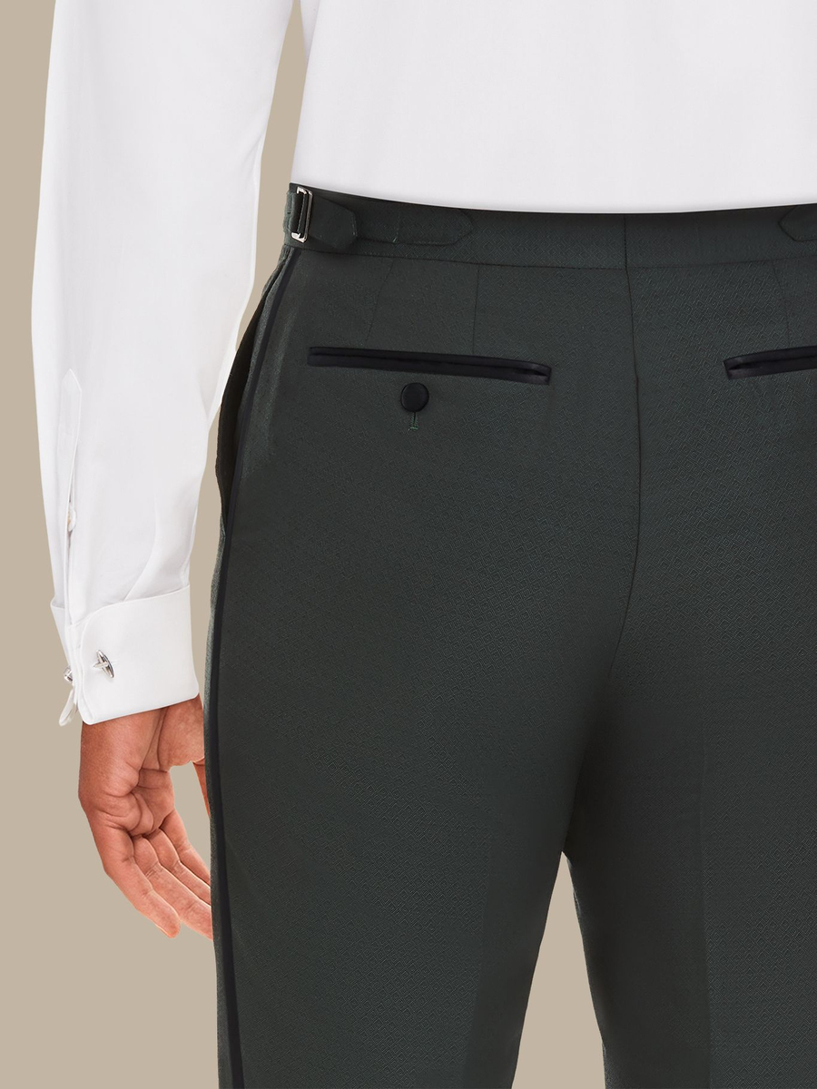 The Jade Tuxedo Trousers — garment photograph