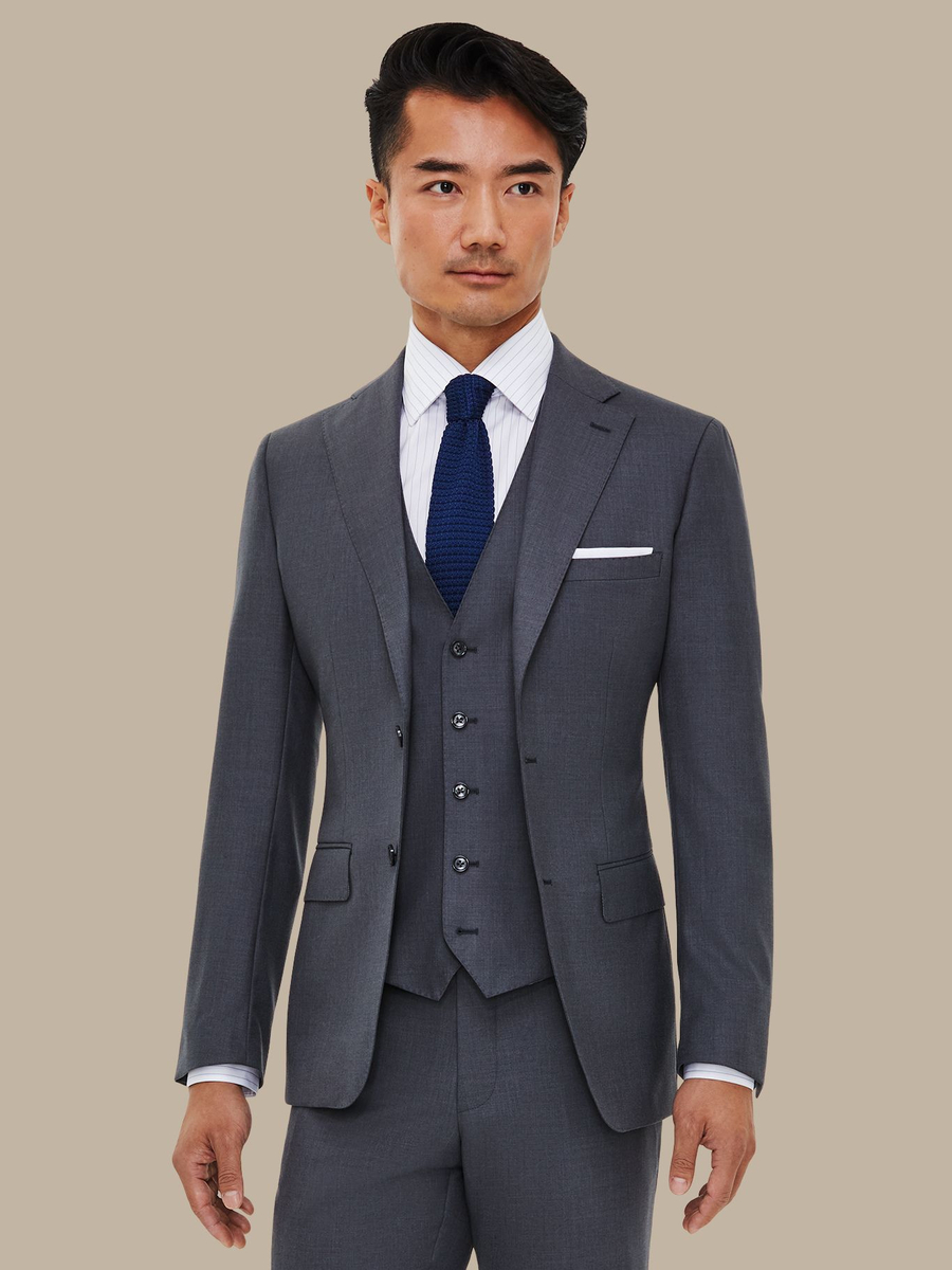 S140's Medium Grey Waistcoat — garment photograph