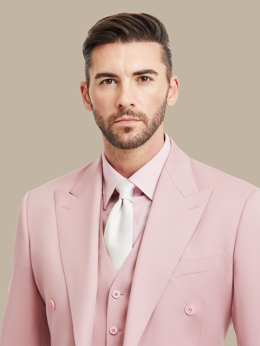 The Blush Merino Three-Piece Suit — garment photograph