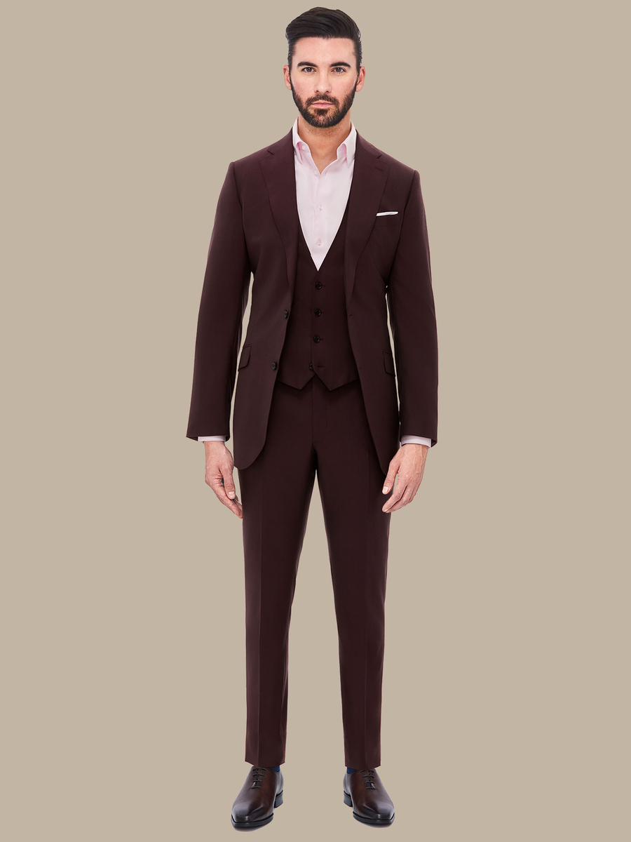 S180's Burgundy Waistcoat — garment photograph