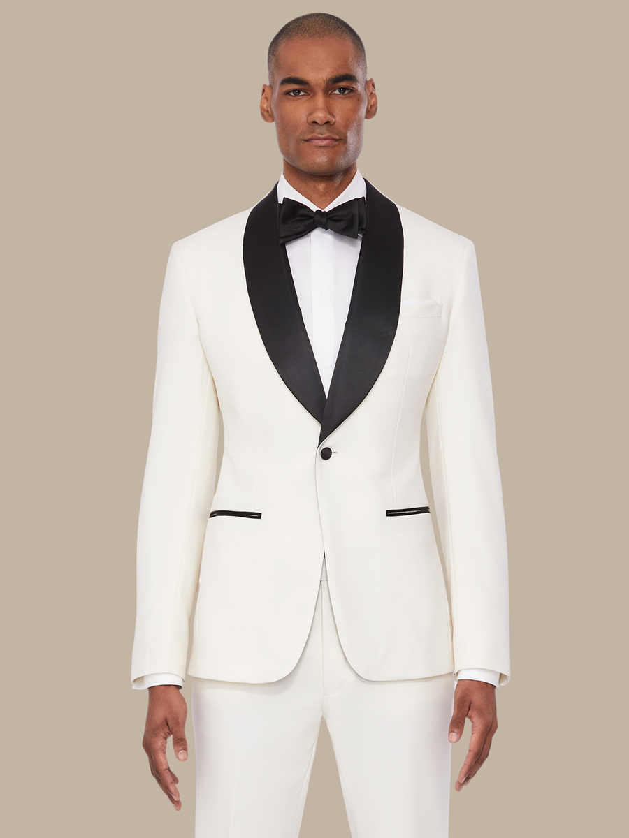 The Ivory Superfine Tuxedo — garment photograph