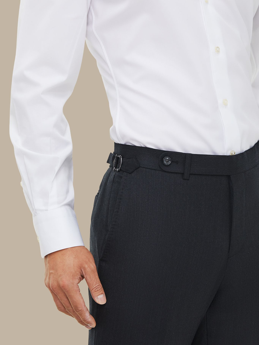 The Charcoal Refined Trousers — garment photograph