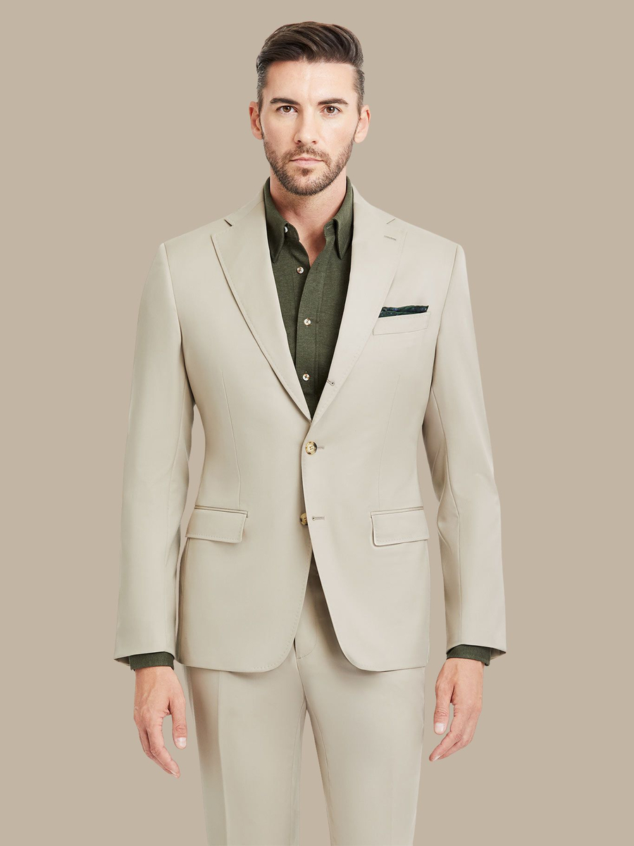 S180's Tan Solid Jacket — garment photograph