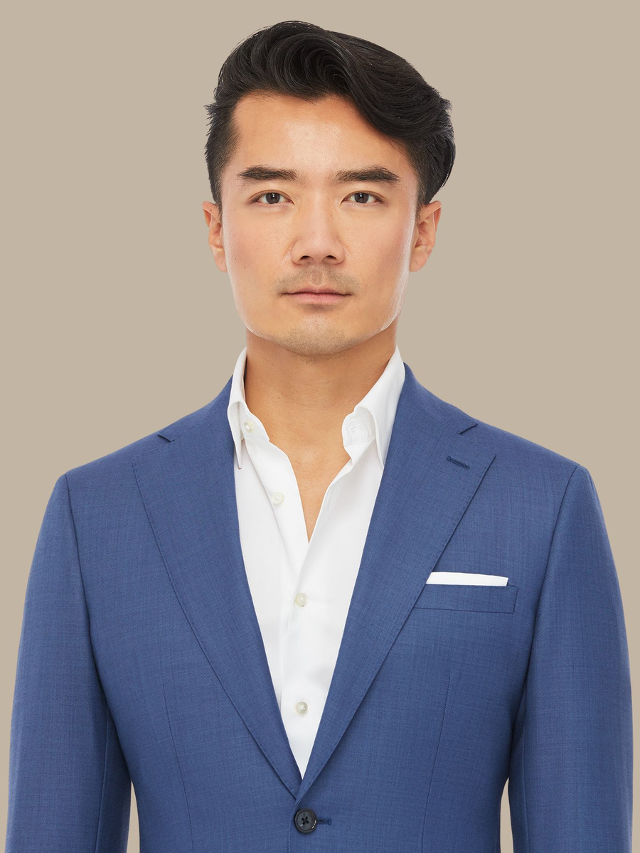 The Blue Sharkskin Suit — garment photograph