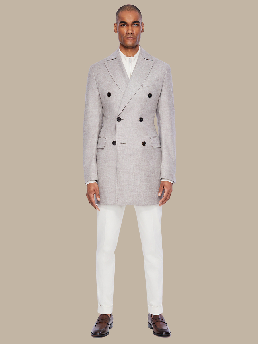 The Ivory Cashmere Overcoat — garment photograph
