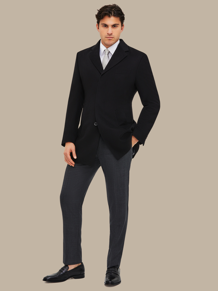 The Black Wool Overcoat — garment photograph