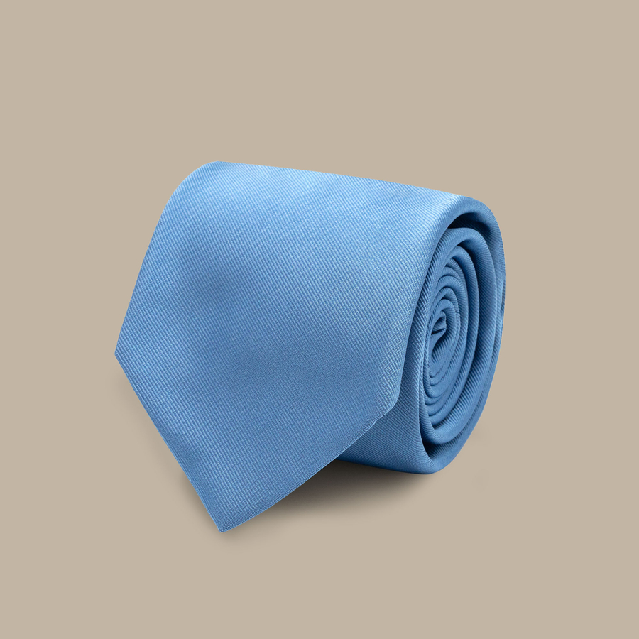 Blue Tie - Handmade in Italy — garment photograph