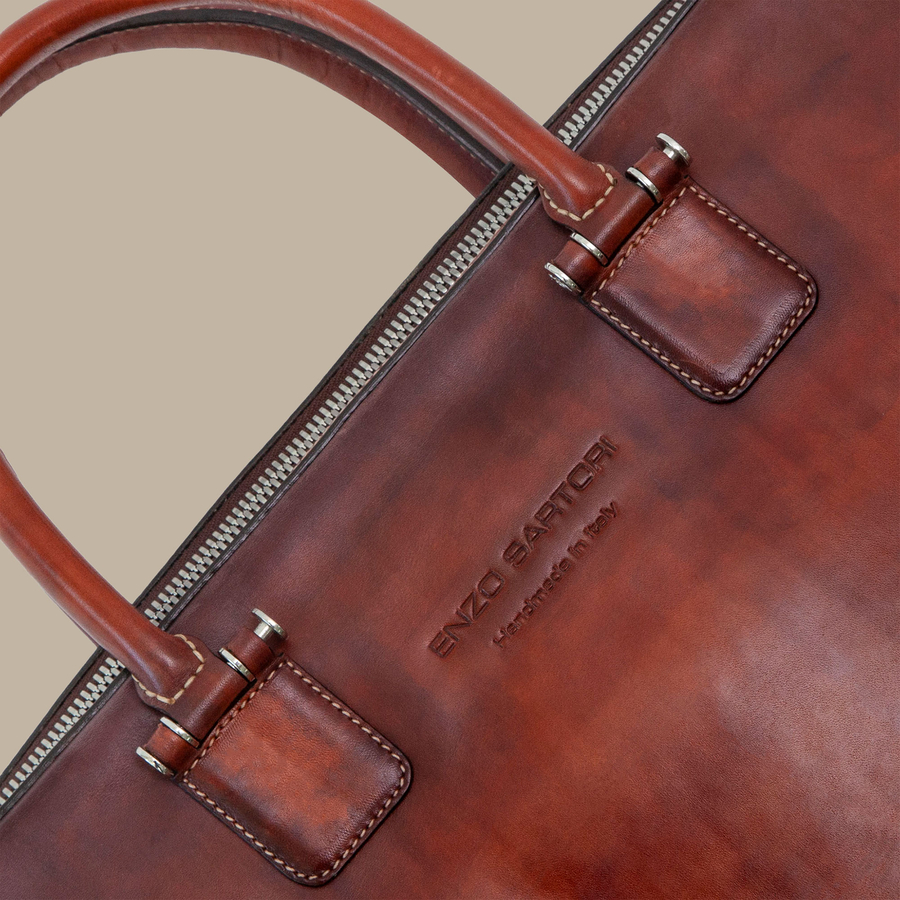 Dark Maple Briefcase — garment photograph
