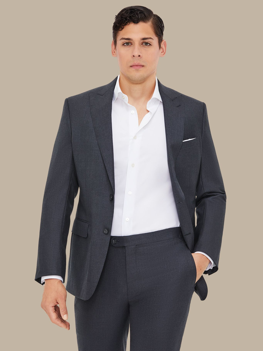 The Grey Superfine Jacket — garment photograph