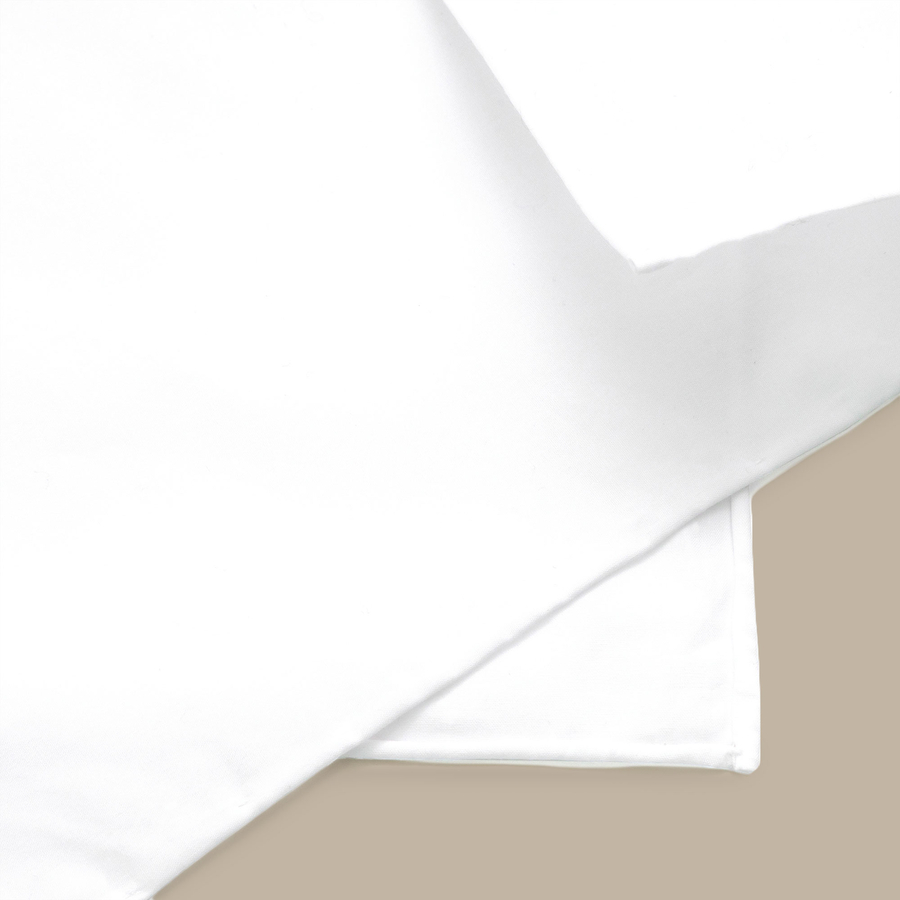 White Bamboo Pocket Square — garment photograph