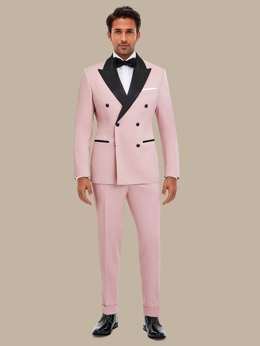 The Blush Merino Three-Piece Tuxedo — garment photograph
