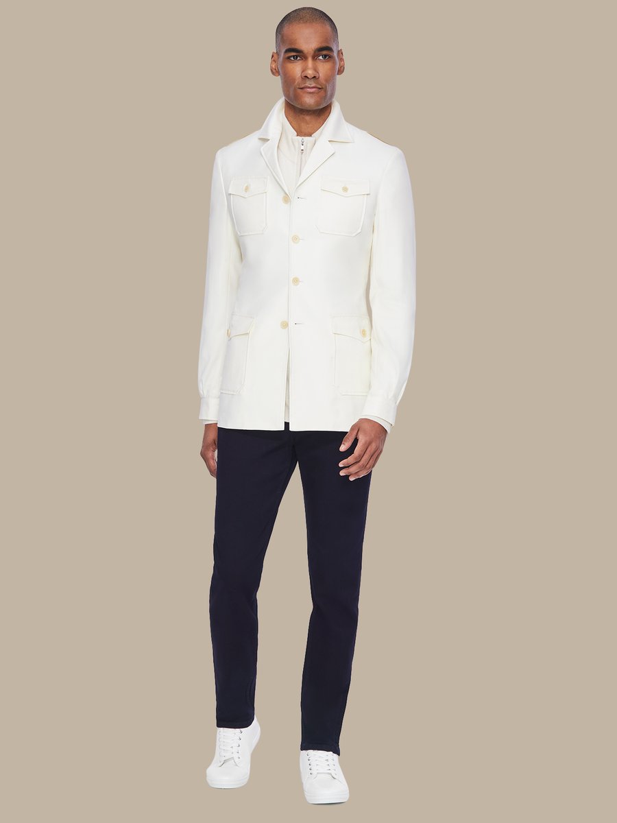 The Ivory Hunting Jacket — garment photograph