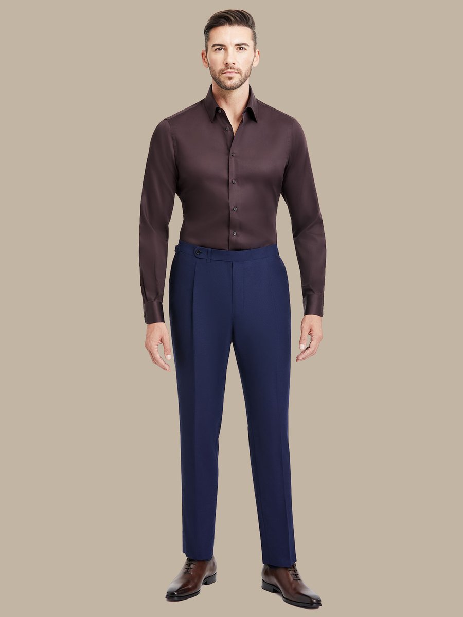 S180's Blue Hopsack Trouser — garment photograph