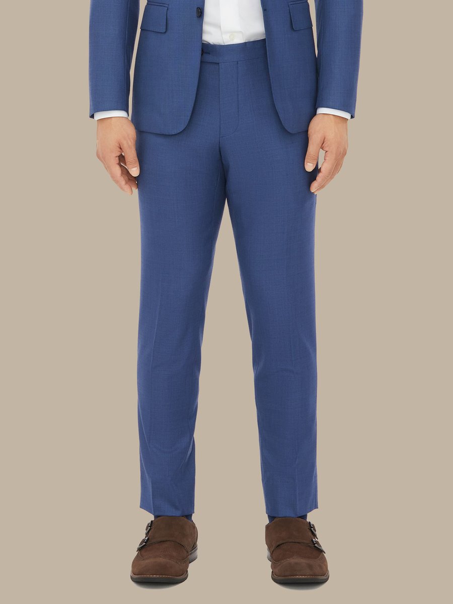 The Blue Sharkskin Trousers — garment photograph
