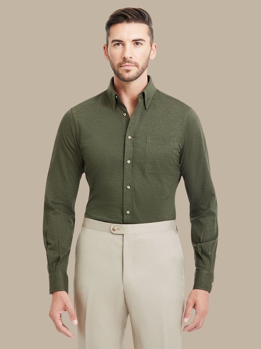 The Forest Cotton Shirt — garment photograph