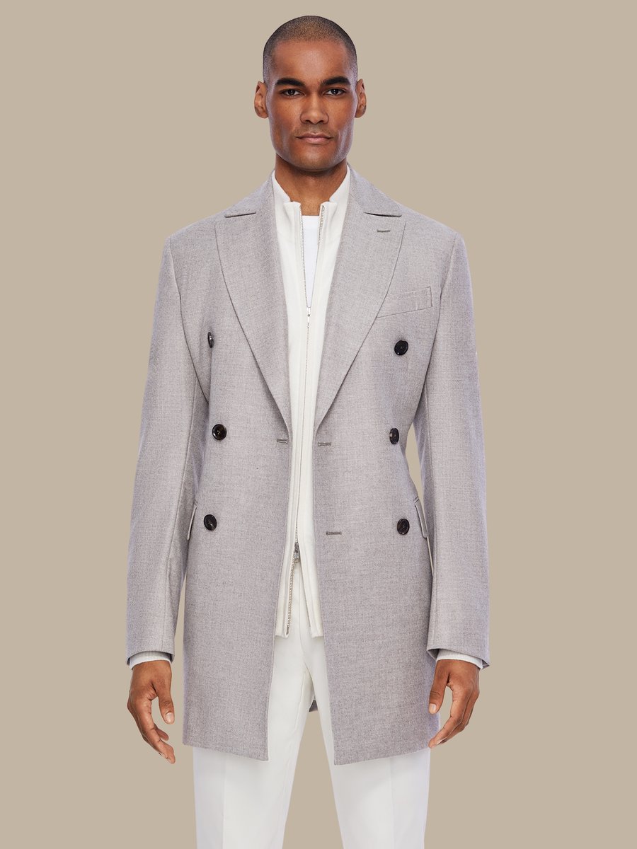 The Ivory Cashmere Overcoat — garment photograph