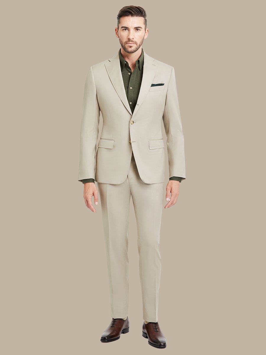 S180's Tan Solid Jacket — garment photograph