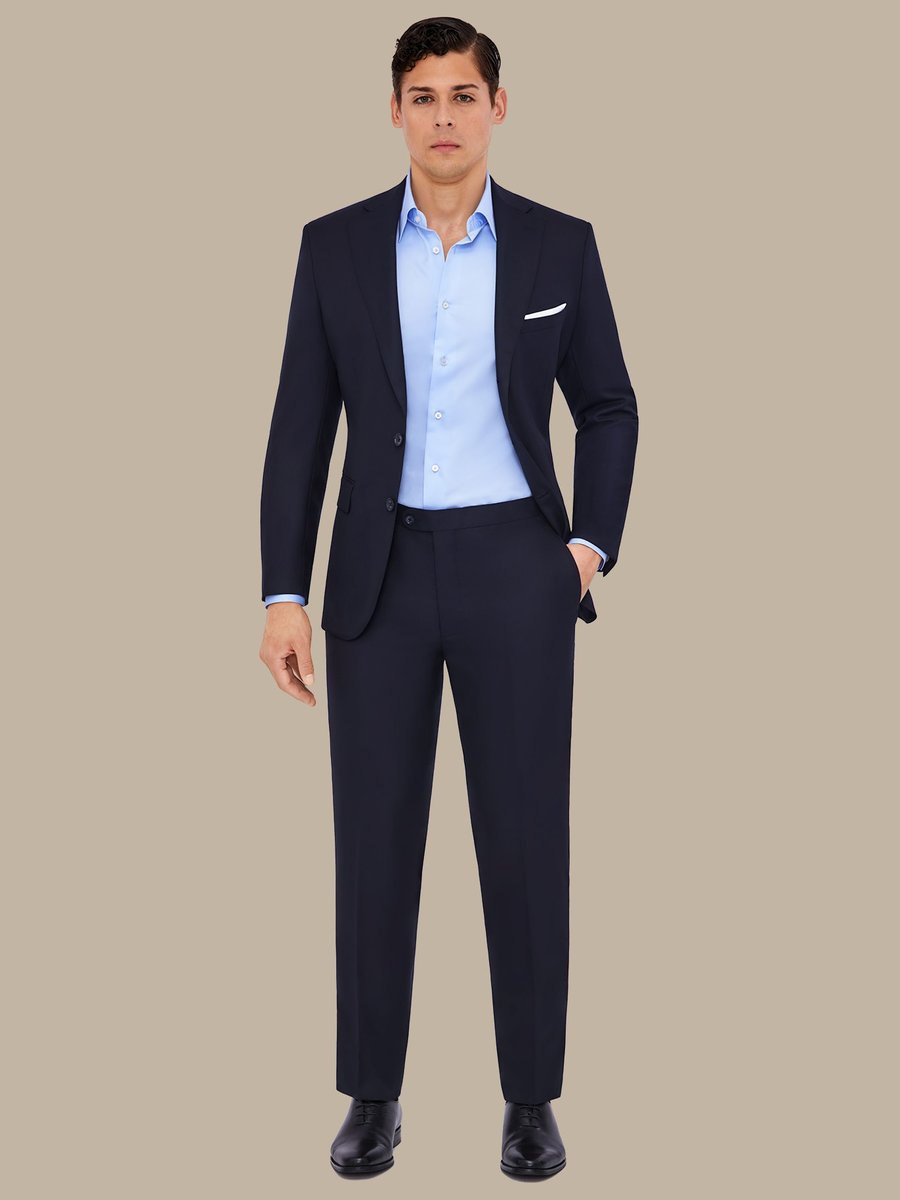 The Navy Worsted Jacket — garment photograph