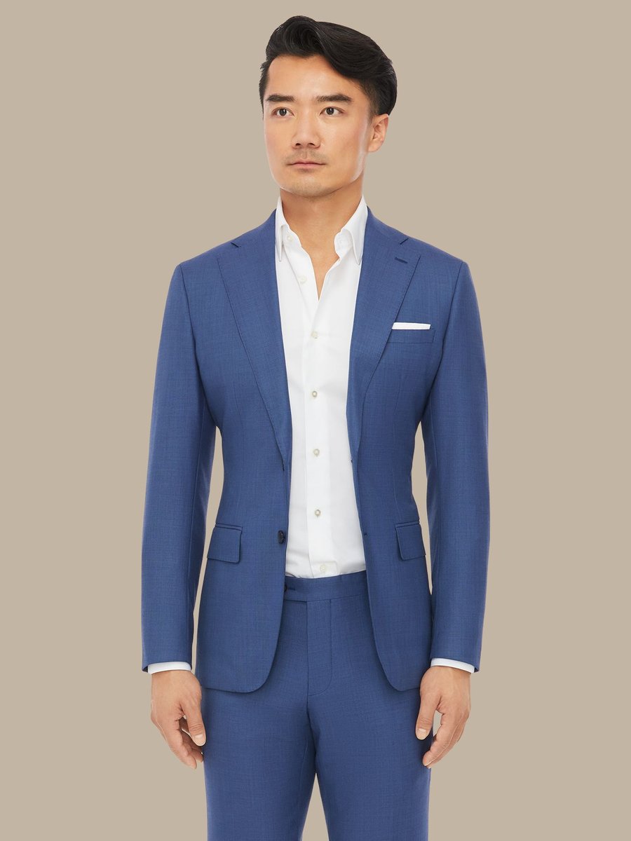 The Blue Sharkskin Suit — garment photograph