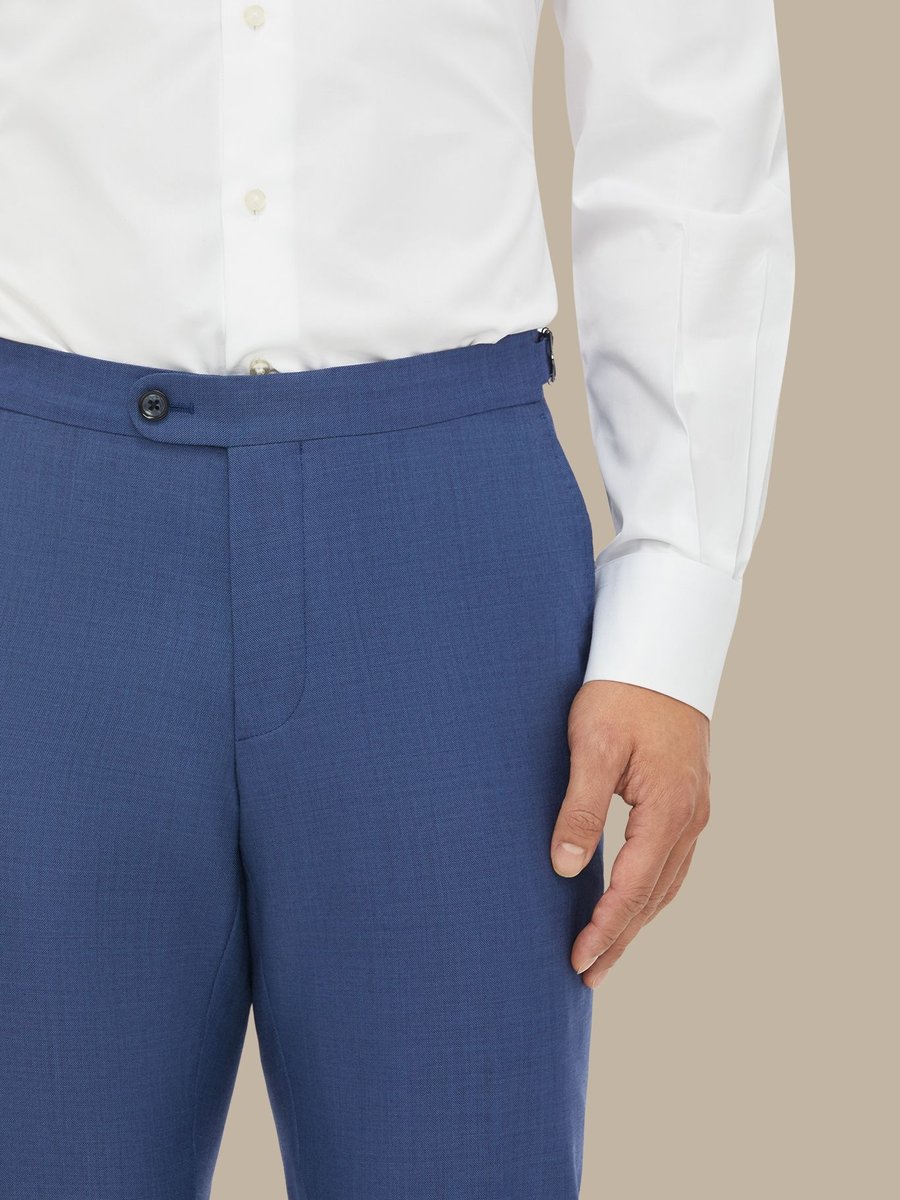 The Blue Sharkskin Trousers — garment photograph