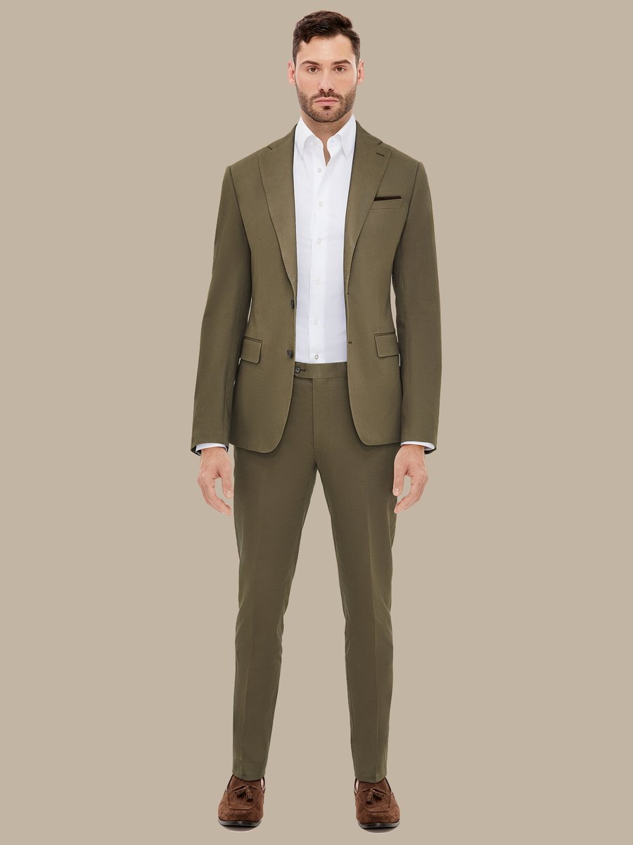 The Olive Merino Trousers — garment photograph