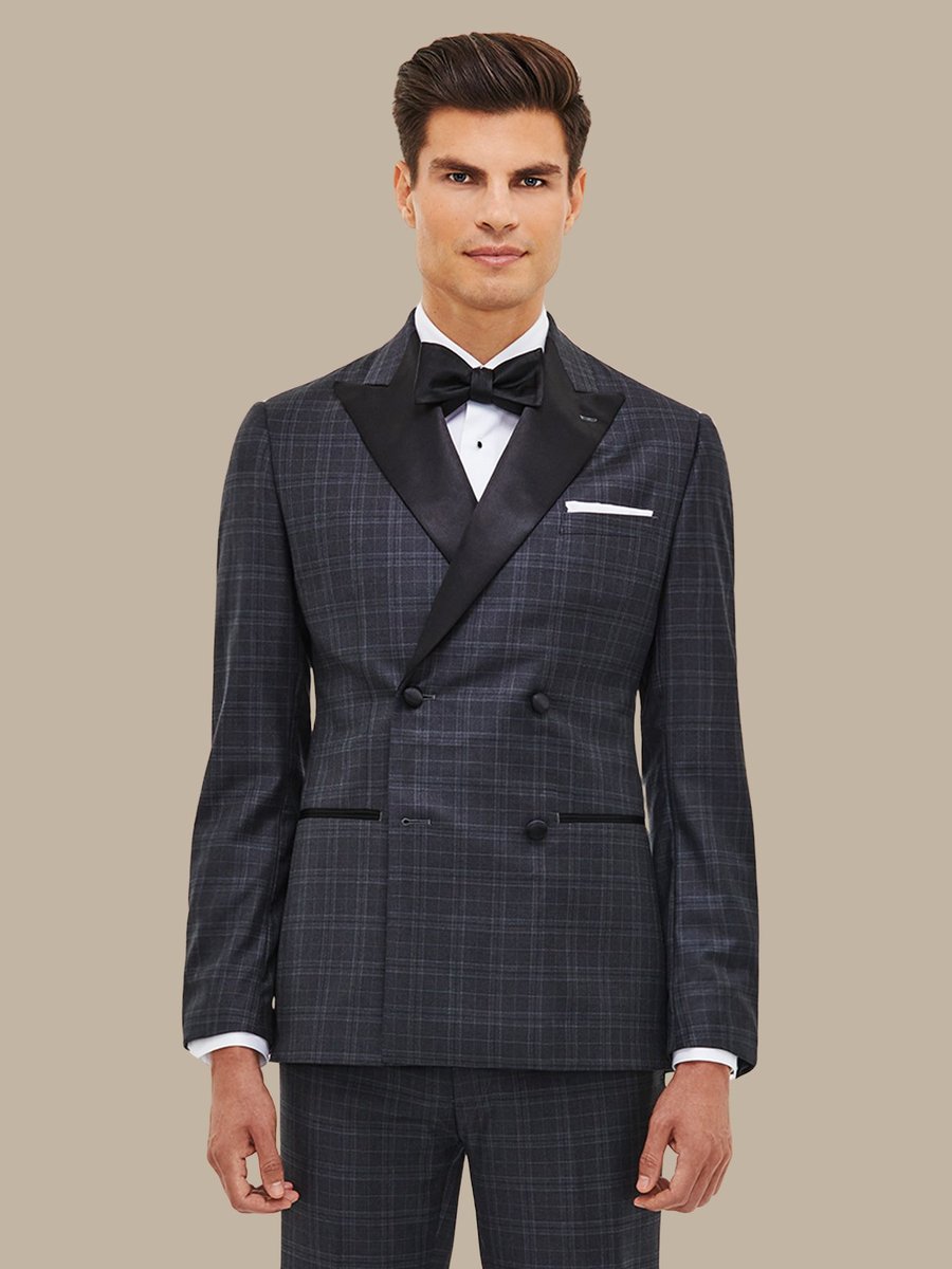 The Grey Plaid Tuxedo — garment photograph