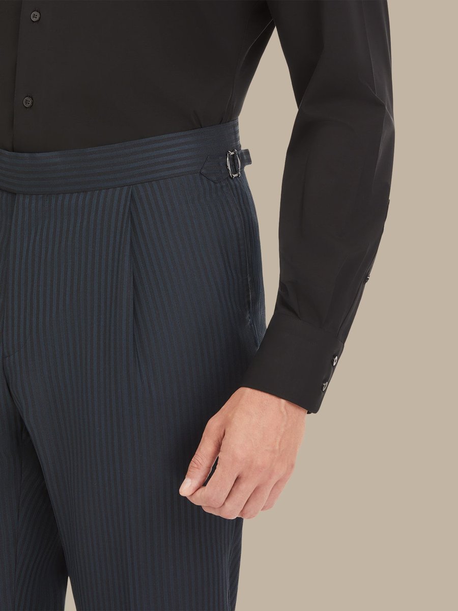 The Peacock Stripe Trousers — garment photograph