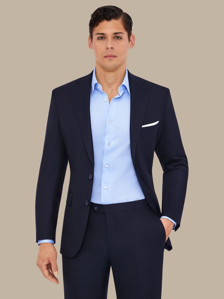 The Navy Worsted Jacket — garment photograph