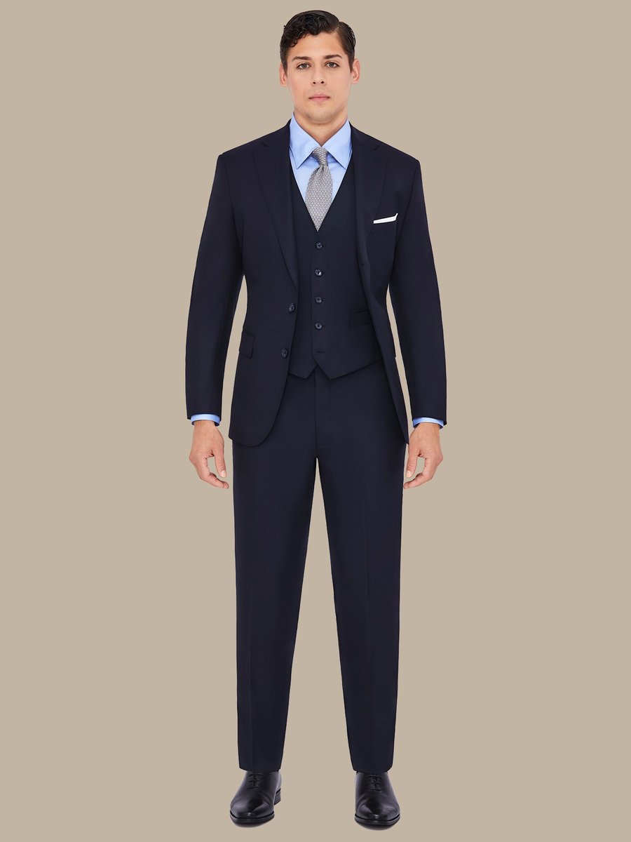 S140's Navy Waistcoat — garment photograph