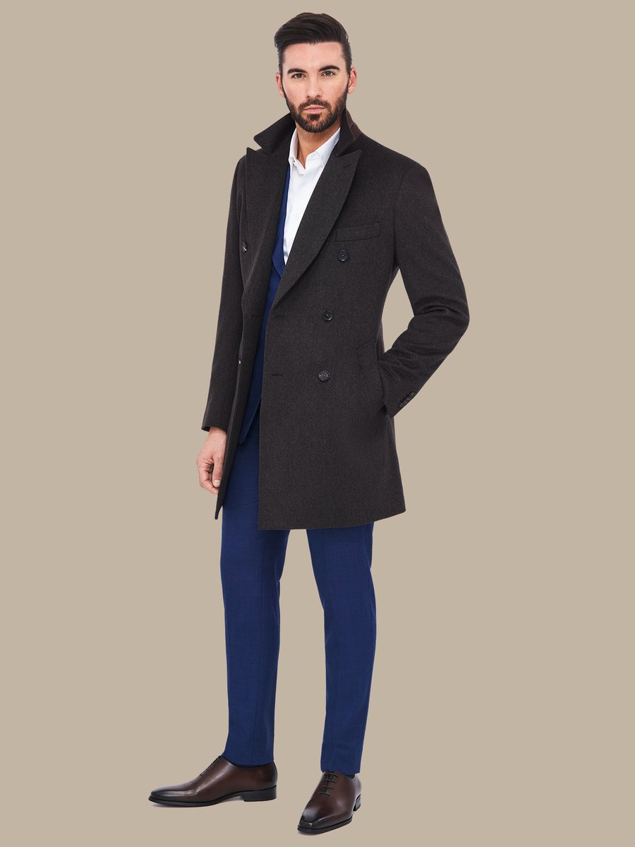 The Walnut Cashmere Overcoat — garment photograph