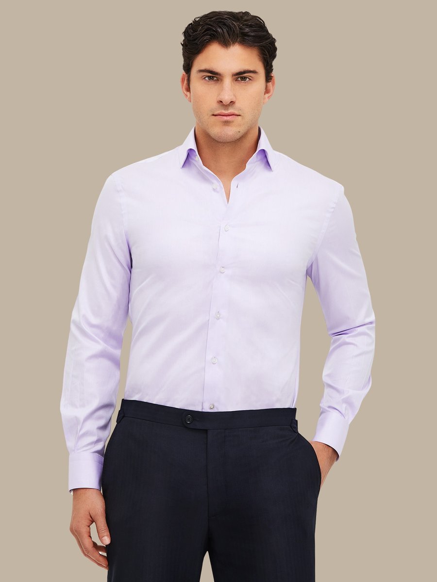 The Essential Lavender Shirt — garment photograph