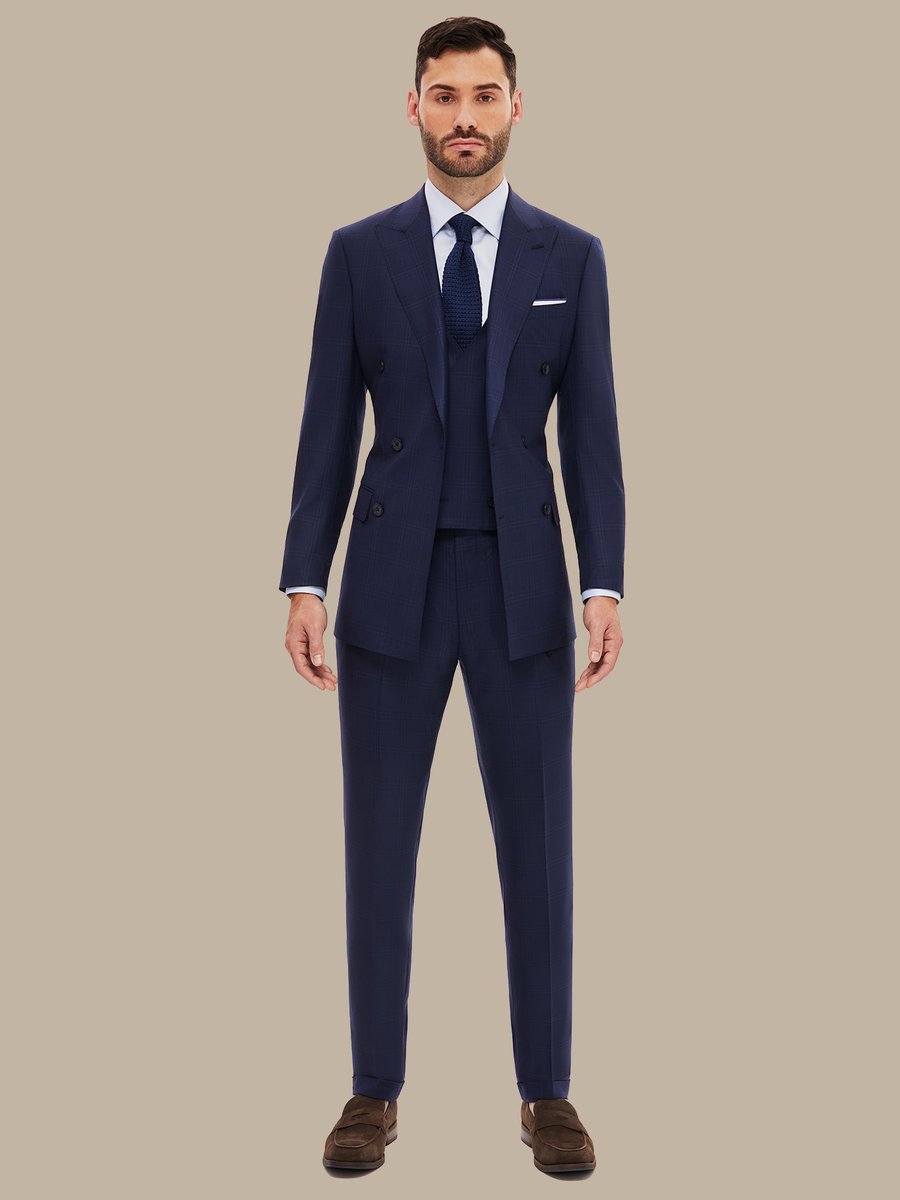 S200's Blue Tartan Waistcoat — garment photograph