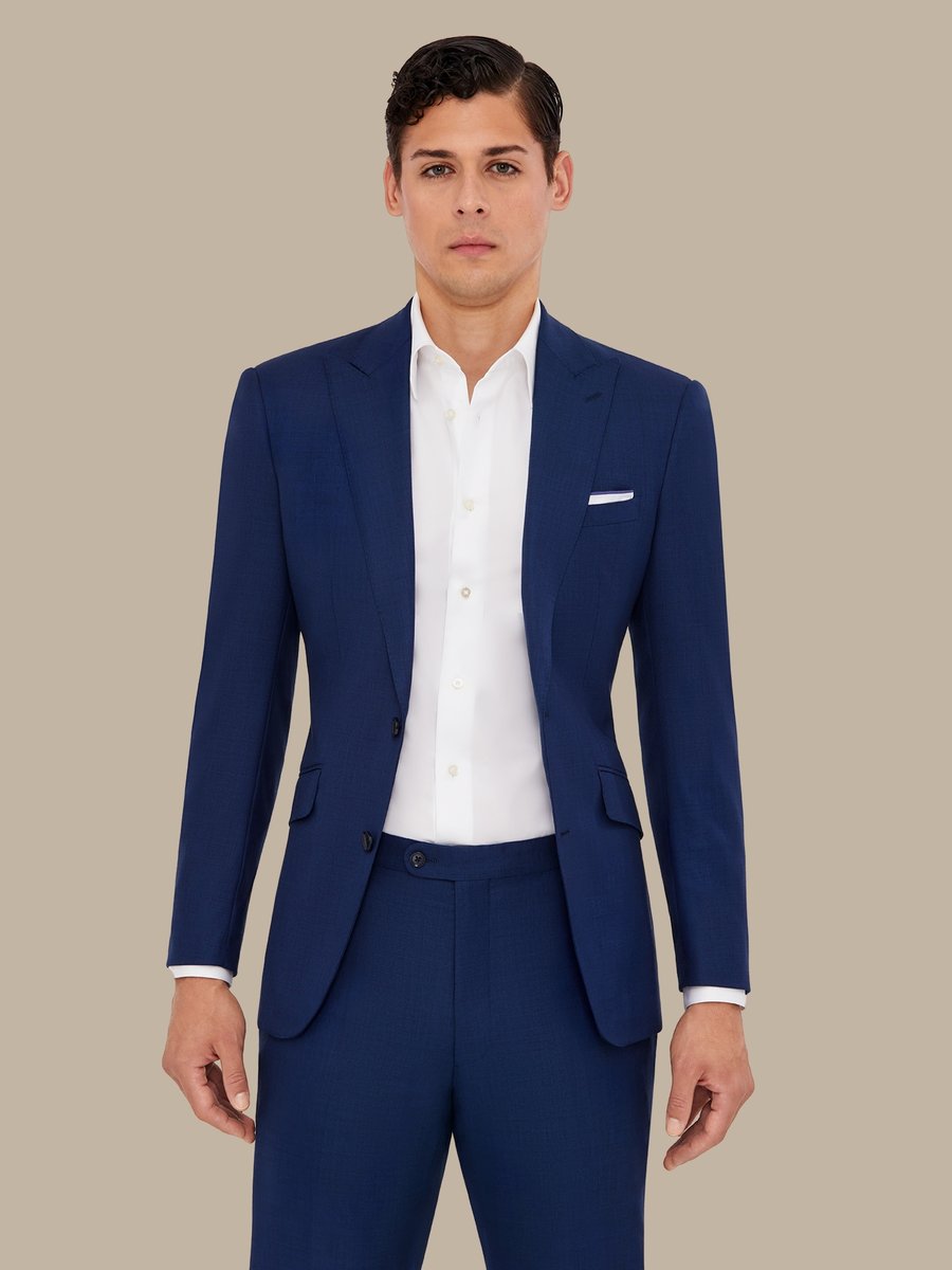 The Navy Sharkskin Suit — garment photograph