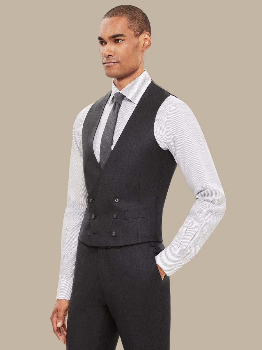 S110's Dark Grey Waistcoat — garment photograph