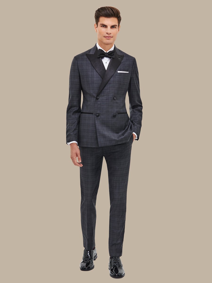The Grey Plaid Tuxedo — garment photograph