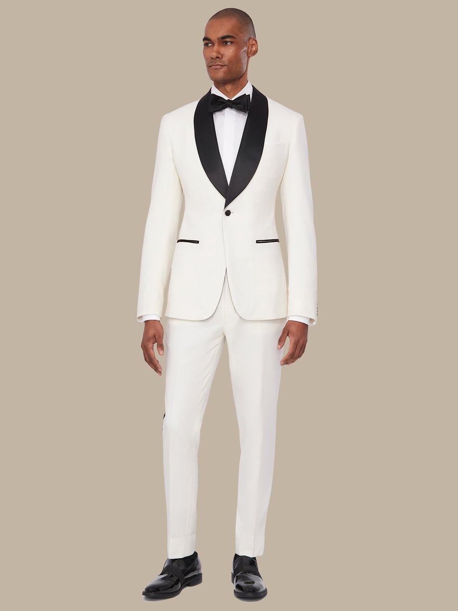 The Ivory Superfine Tuxedo — garment photograph