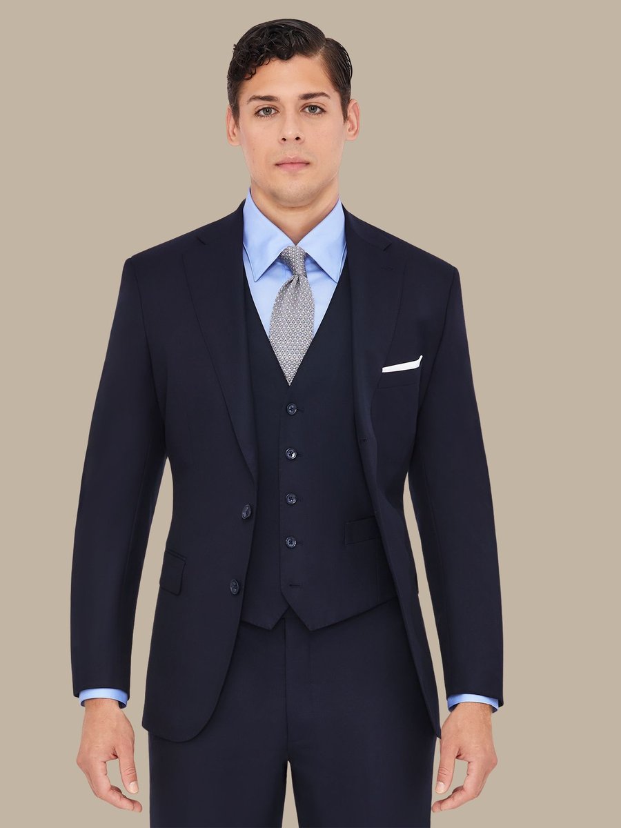S140's Navy Waistcoat — garment photograph