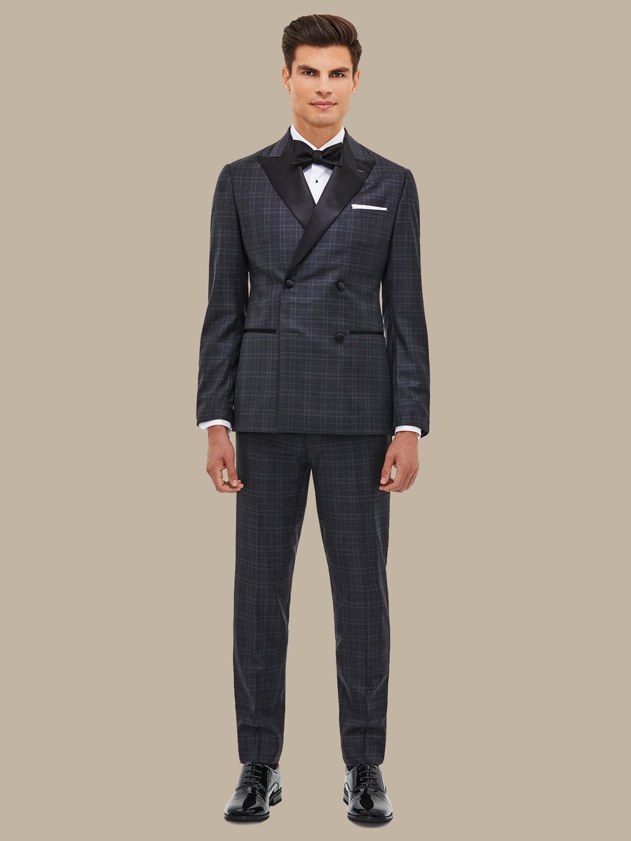 The Grey Plaid Tuxedo — garment photograph