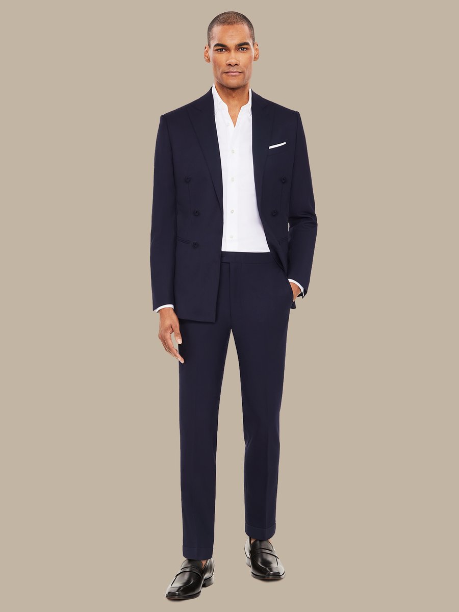 The Navy Vicuña Jacket — garment photograph