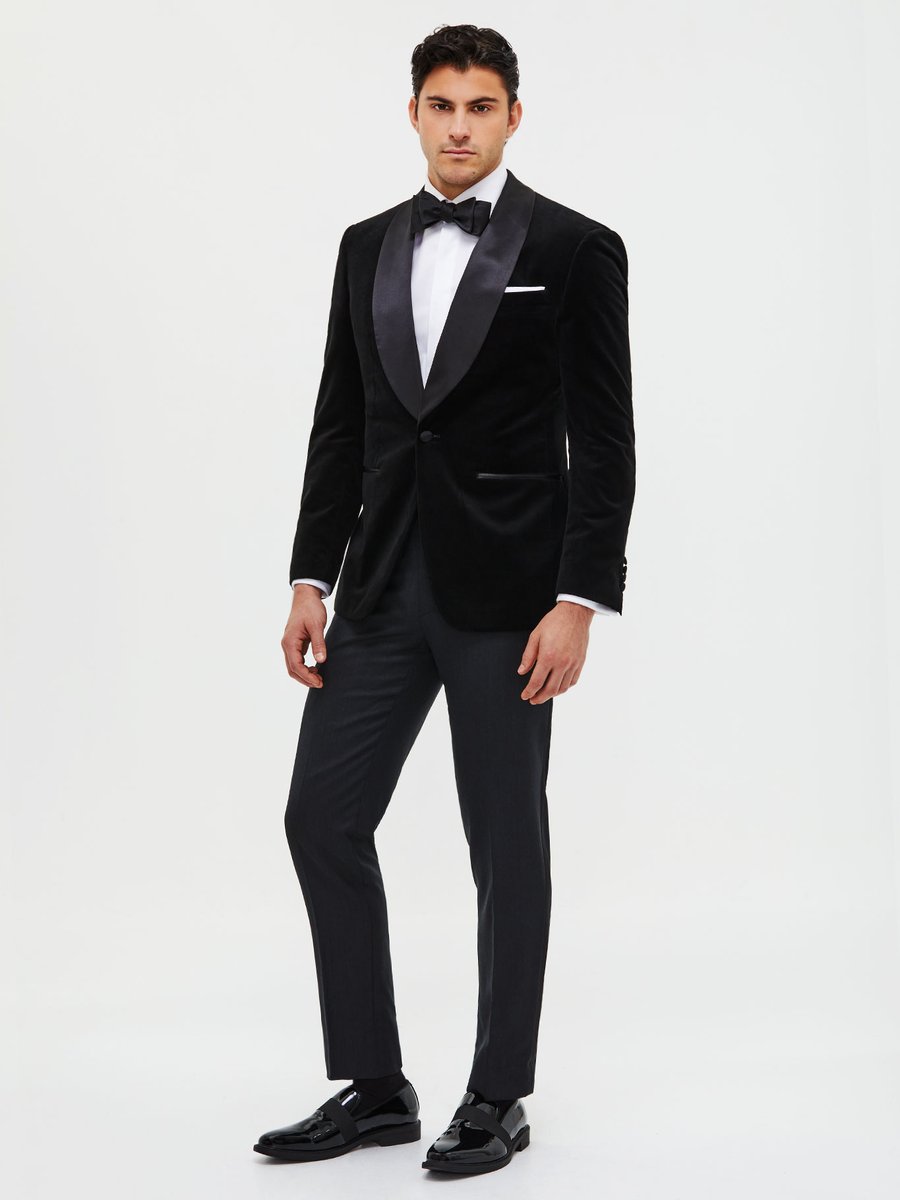 The Onyx Velvet Dinner Jacket — garment photograph