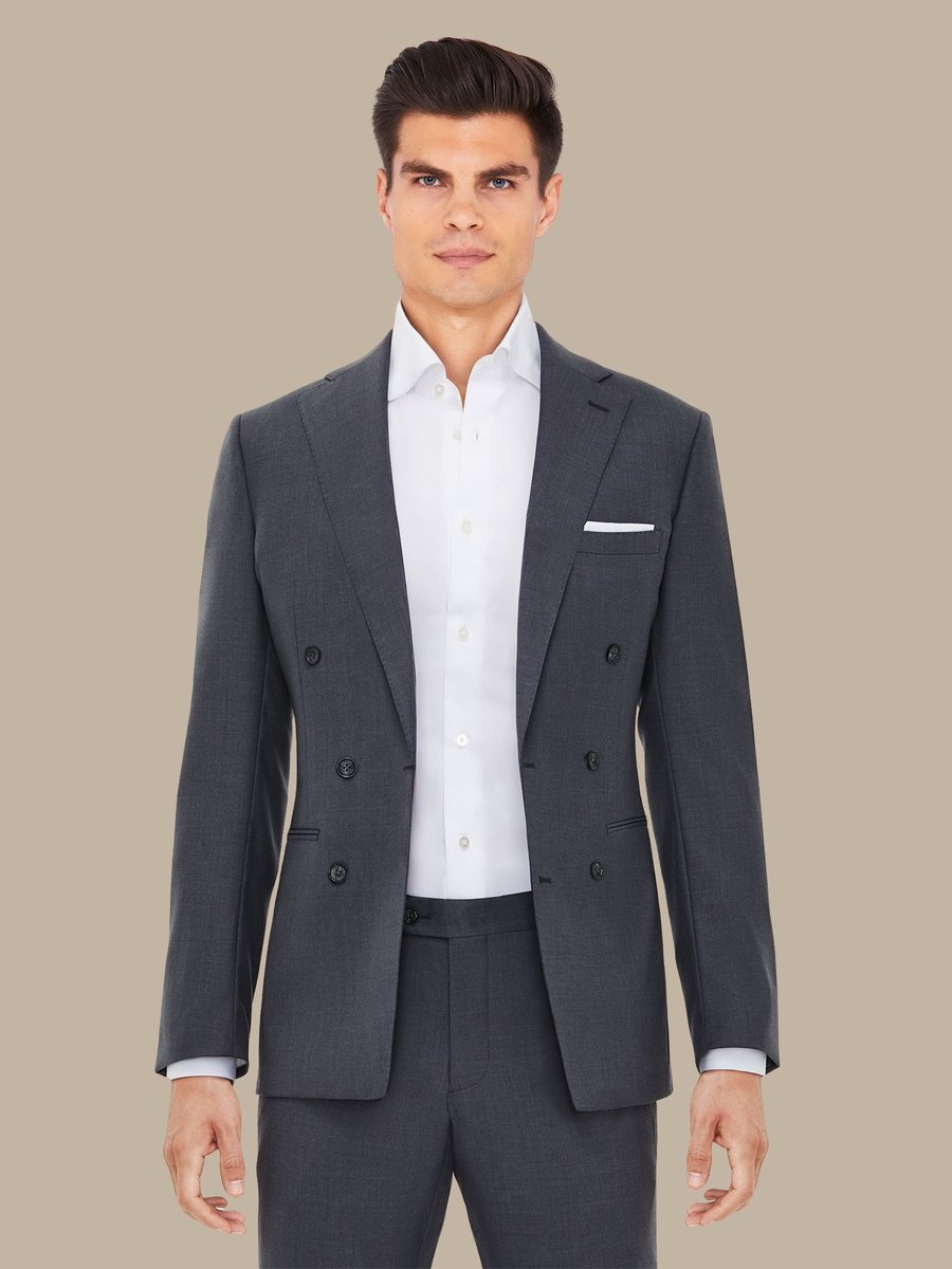 The Grey Vicuña Suit — garment photograph