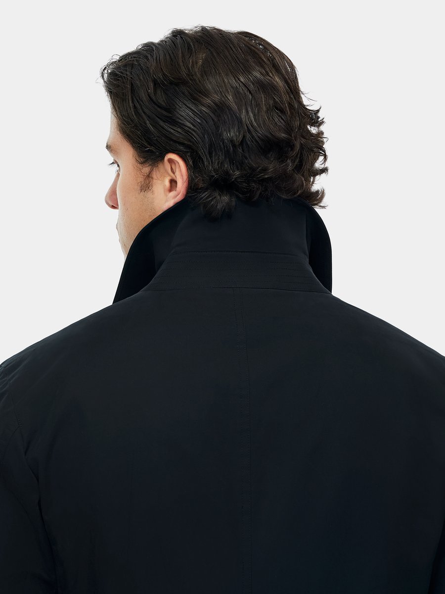 The Black Trench Coat — garment photograph