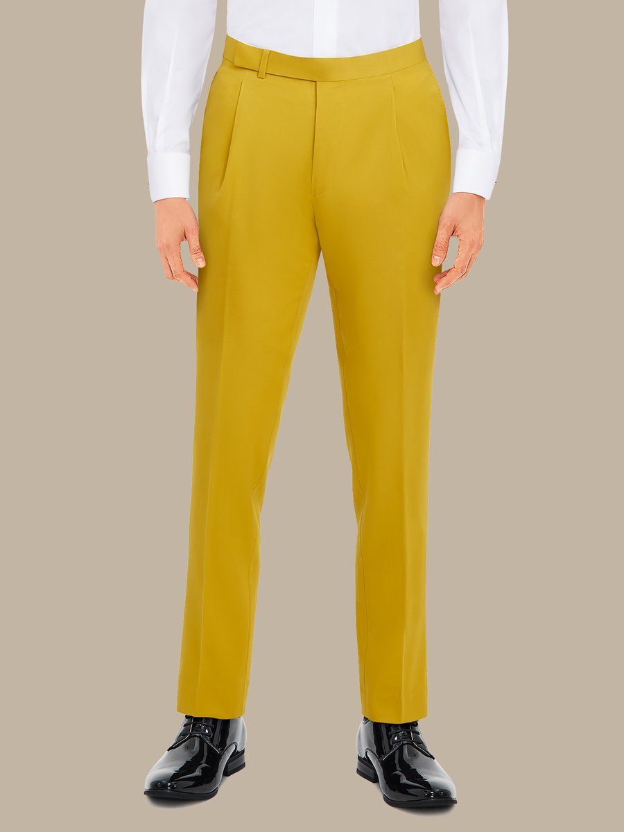 The Goldenrod Merino Tuxedo Trousers — garment photograph