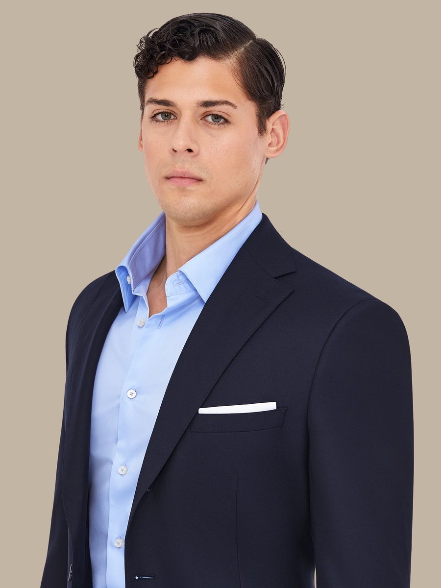 The Navy Worsted Jacket — garment photograph