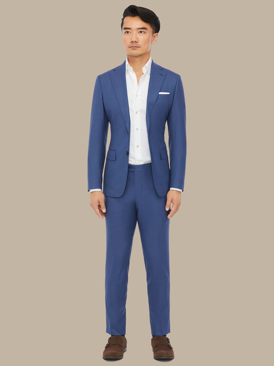 The Blue Sharkskin Suit — garment photograph